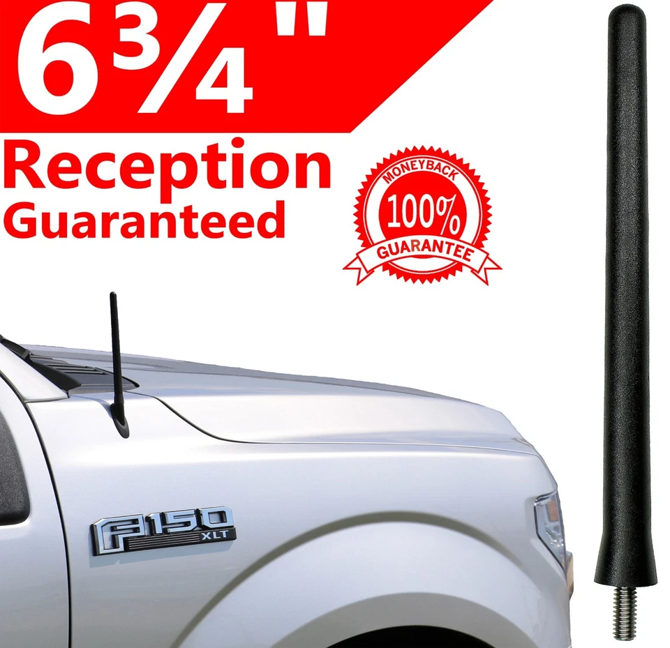 **CORTO** MÁSTIL ANTENA 6 3/4" - SE ADAPTA A: 1997-2016 Ford F-450 Super-Duty Foto 1 de 4