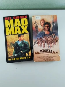 Mad Max and Mad Max Beyond Thunderdome VHS Lot Mel Gibson - Picture 1 of 6
