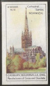 CADBURY-CATHEDRAL SERIES 1913-#12- NORWICH - Picture 1 of 2