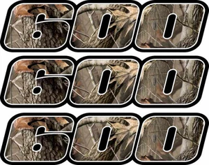 Camo 600 Decals Stickers 4x4 Grizzly Graphics Sticker Snowmobile Quad ATV skidoo - Picture 1 of 2