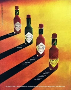 1999 TABASCO HOT SAUCE Original Vintage Print Ad Habanero Pepper - Picture 1 of 1