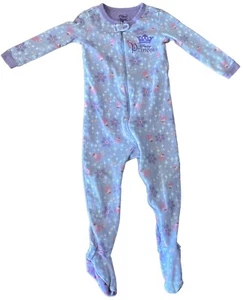 Disney Store Footed Pajamas Princess Aurora Sleeping Beauty 2 Years Purple Pink - Picture 1 of 10