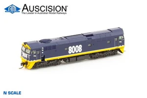 Auscision (N80-9) 8008 Freight Rail - Blue/Yellow with FR Logos - N Scale - Picture 1 of 3