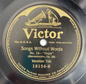 Venetian Trio Sweet Spirit Hear My Prayer Songs Without Words 10" Record 18156 - Picture 1 of 17
