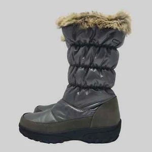 Flexus Spring Step Vanish gesteppte Damen-Winterstiefel Größe 9 silberfarben - Bild 1 von 16