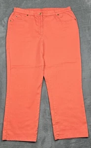 Allison Daley Pants Womens 14P Short (33x25) Pink Peach Stretch Elastic in Waist - Picture 1 of 12