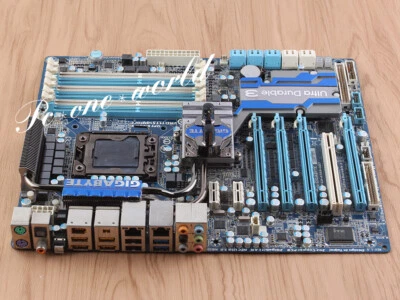 GIGABYTE GA-X58A-UD7 LGA 1366 DDR3 Intel X58 SATA3.0 USB 3.0 ATX Motherboard - Image 1 of 4