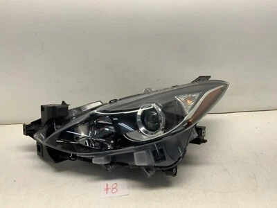 DAMAGED 2014 2015 2016 MAZDA 3 DRIVER LEFT SIDE HALOGEN HEADLIGHT OEM Foto 1 de 4