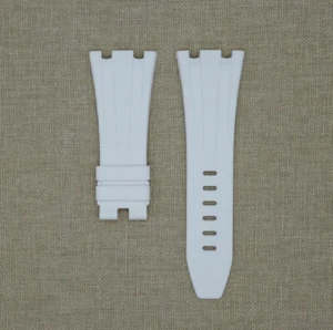 Tempomat White Rubber Strap for Audemars Piguet Royal Oak Offshore 42mm - Picture 1 of 2