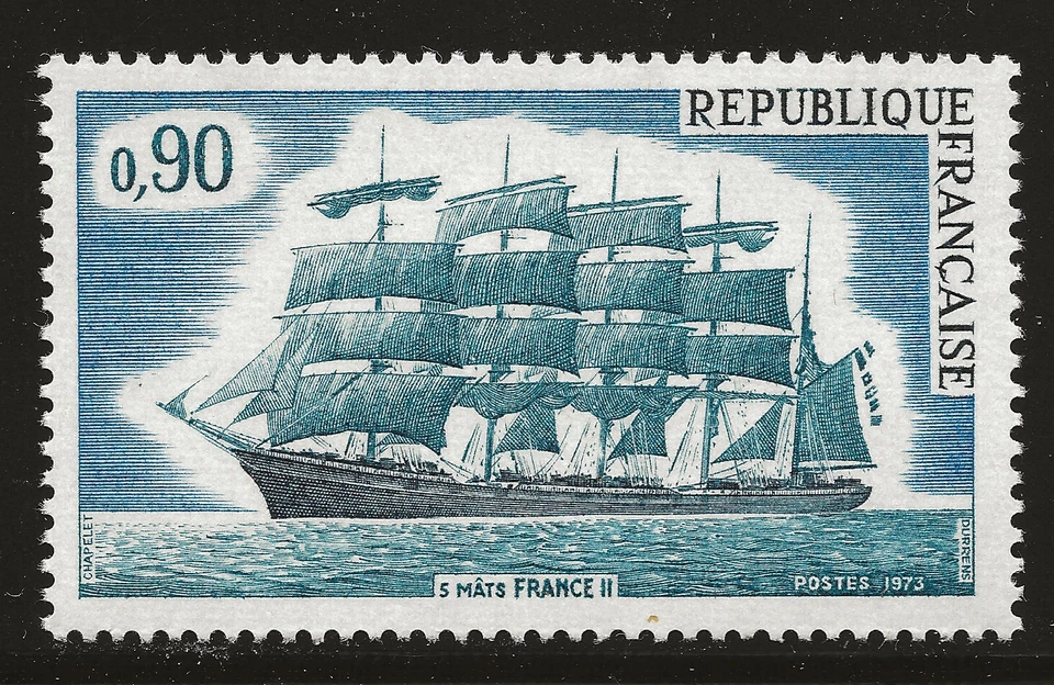 France Scott #1377, Single 1973 Complete FVF MNH - Image 1 of 1