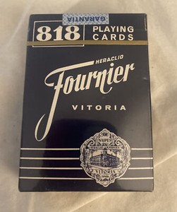 Vintage Heraclio Fournier Vitoria 818 Playing Cards Naipes FACTORY SEALED