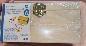Kit de cofre de madera Creatology color-in 38 piezas nuevo en precintado - Imagen 1 de 17
