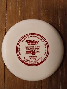 Louisville Frisbee Disc Club Kentucky Whamo Disc Golf Vintage 1981 100 D