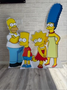 The Simpson Family Cutout, Homer, Marge, Bart and Lisa Cutout, Party decor - Picture 1 of 3