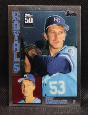 2001 Bret Saberhagen 50 Years Topps Reprint Chrome #T110  - Image 1 of 2