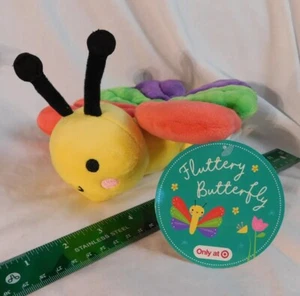 New 8" Colorful Fluttery Butterfly Plush 2023 Make Believe Target Easter Basket - Picture 1 of 14