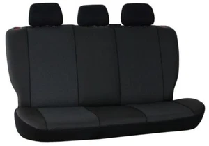 Fundas de asiento trasero a medida de cuero ecológico + tela ŠKODA OCTAVIA Mk3 / III 2013 - 2020 - Imagen 1 de 11