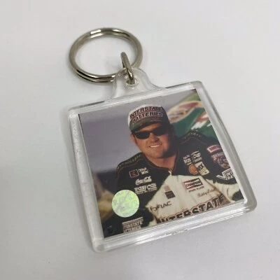 Bobby Labonte #18 NASCAR Interstate Batteries Photo Key Chain - Image 1 of 3