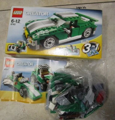 Lego 6743 Creator Street Speeder Green Racer complet Notice boite de 2009 CNB76 - Photo 1/4