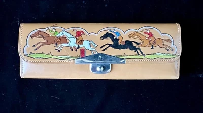 Vintage Leather Pencil Case From 1960's, Ledorna of West Germany, New Old Stock! - Image 1 of 4
