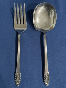 Oxford Hall Japan Stainless Hostess Utensils Cold Meat Fork Serving Spoon - Picture 1 of 9
