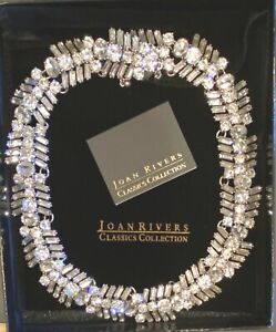  JOAN RIVERS CLASSIC COLLECTION CRYSTAL COLLAR NECKLACE