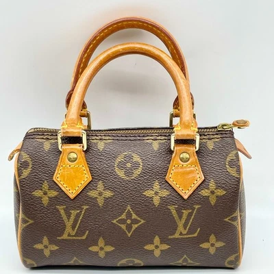 Auténtico bolso Louis Vuitton Boston mini rápido marrón monograma cuero M41528 TH1907 - Imagen 1 de 4