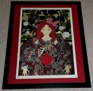 DEATH NYC ltd ed signed FRAMED street art print 45x32cm Takato Yamamoto x Camo - Picture 1 of 2