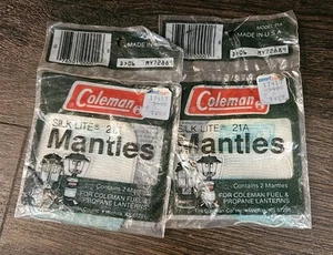 Coleman Silk-Lite 21A  Lantern Mantles 4 Mantles, 2 Packs - Picture 1 of 4