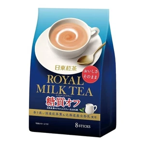 Nitto Kocha Sugar-Off Royal Milk Tea bebida instantánea japonesa 日東紅茶 ロイヤルミルクティー糖質オフ - Imagen 1 de 2