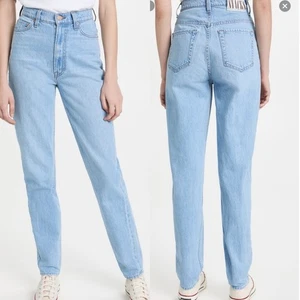 MOTHER SNACKS! Straight leg jeans New High rise light wash 90s Jean NWT 29 - Picture 1 of 13
