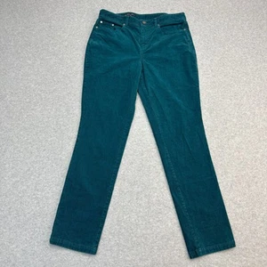 Brooks Brothers Cordhose WMNS 12 türkis hoher Bund dehnbar gerade Taschen - Bild 1 von 11