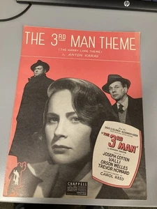 The 3rd Man Theme Sheet Music Sheet Music 1950 Vintage Orson Welles Cover - Picture 1 of 1