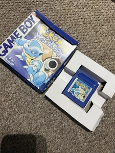 Pokemon Blue Version Gameboy Game Boxed NO Manual Trainer Guide - Picture 1 of 7