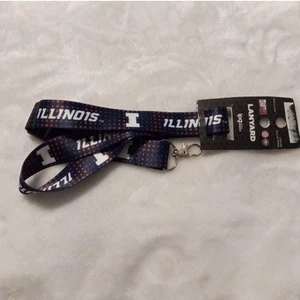Illinois Belted Kingfish Lightweight Lanyard with Clip - Picture 1 of 1