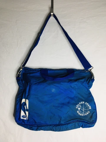 VTG 1990s Golden State Warriors NBA Basketball Blue & Gold Duffle Bag RARE Cover