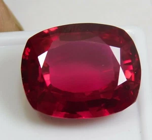 Rare Almandine Garnet Cushion 30.20 Ct Certified AAA+ Natural Red Loose Gemstone - Picture 1 of 4