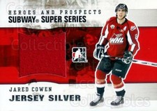 2009-10 ITG Heroes and Prospects Subway Jersey Silver #30 Jared Cowen