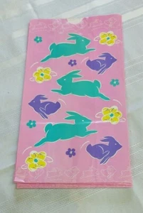 BOLSAS DE REGALO DE PAPEL DE PASCUA ROSA CON CONEJITOS - Imagen 1 de 2