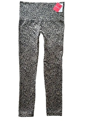 Leggings para mujer Spanx mini leopardo mí ahora talla mediana elásticos sin costuras Foto 1 de 4