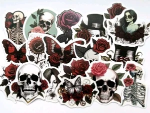 Gothic Stickers 20/50 Waterproof Vinyl Sticker For Laptop Guitar Luggage Bottle - Picture 1 of 8