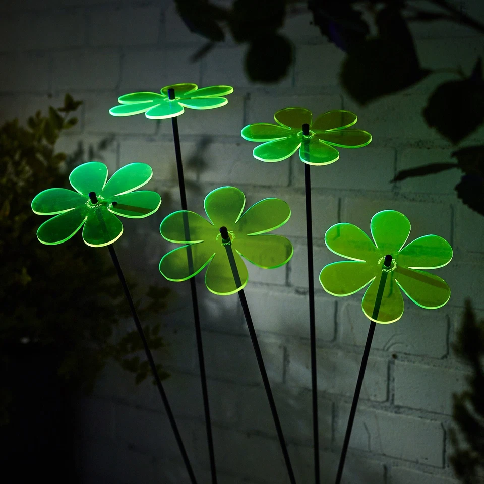 SunCatcher Garden Decor Daisy 5 x Large Garden Stakes 75cm/29.5'' Great Gift - Image 1 of 4