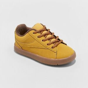 NEW Toddler Boys' Asher Casual Sneakers - Cat & Jack Mustard Yellow Gold