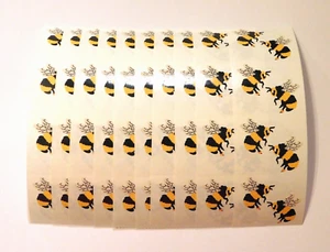 Mrs. Grossman's Lot of 10 Strips ~Bumblebee Bees~ 1989 Vintage Stickers RARE HTF - Picture 1 of 1