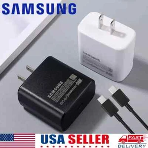 Original Samsung Galaxy S25/S24/S23 +/Ultra 45W USB-C Super Fast Charger & Cable - Zdjęcie 1 z 16