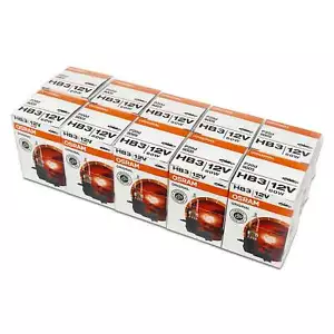 Osram Sylvania ORIGINAL OEM HB3 bombillas halógenas para faros 9005 12V 60W paquete de 10 - Imagen 1 de 9