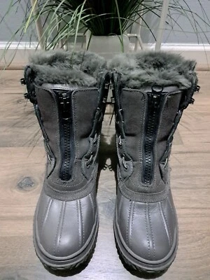 EUC PAJAR Канада захват низкий женщин серый водонепроницаемый снег ботинки США размер 8-8,5  - Изображение 1 из 4
