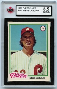 1978 O-PEE-CHEE BASEBALL #170 STEVE CARLTON HOF GRADED 8.5 NMM+ (2021-824)