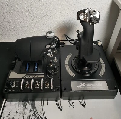 Logitech X56 H.O.T.A.S Joystick und Gasregler für PC - Bild 1 von 4