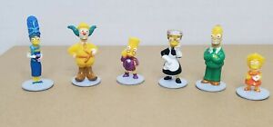 The Simpsons 6 Character Tokens Replacement Pieces CLUE Board Game 2002 Hasbro